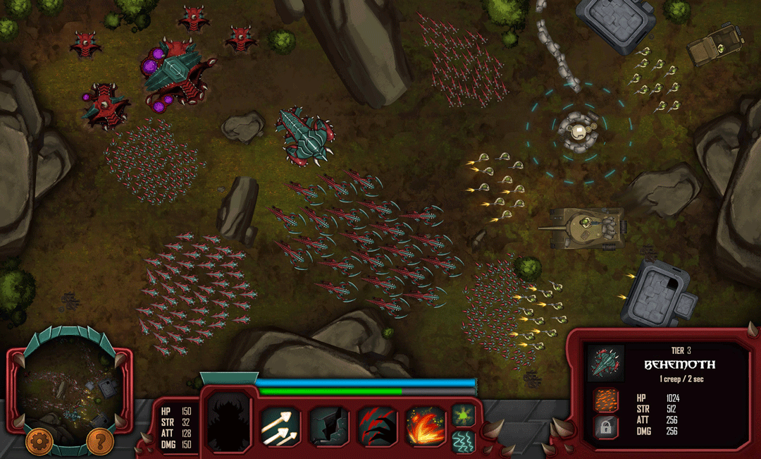 The Swarm gameplay mockup